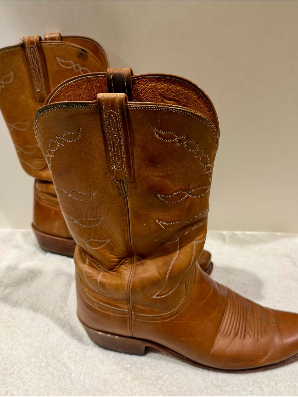 Lucchese 1883 Tan Leather Men’s Boots, size 10 EE - Picture 3 of 7